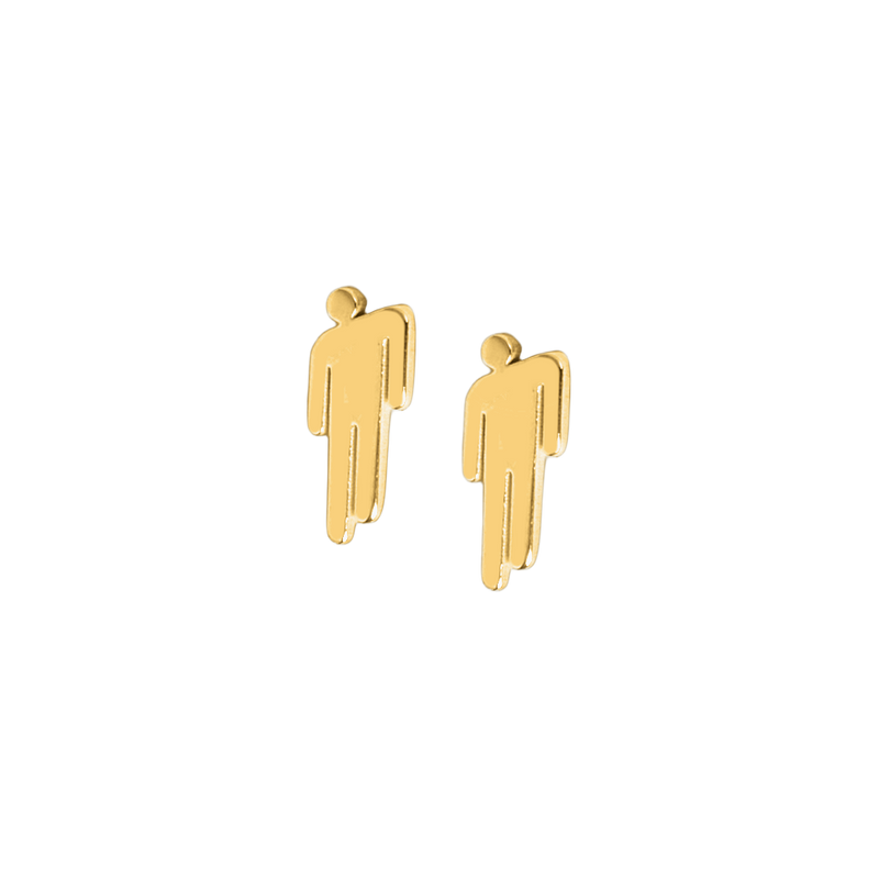 Gold Blohsh Mini Stud Earrings